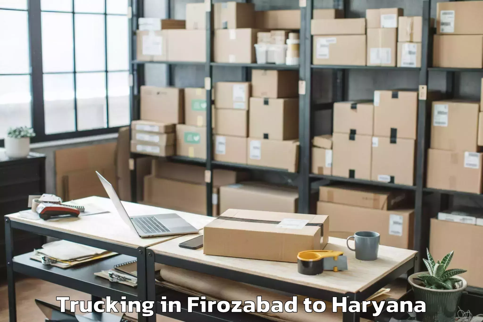 Leading Firozabad to Panipat Trucking Provider